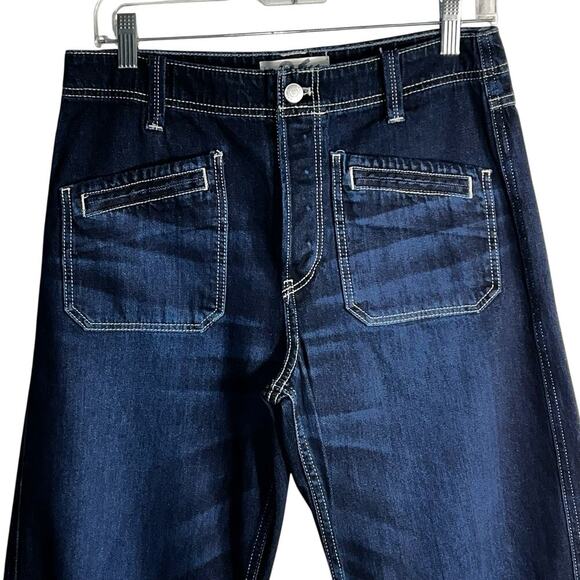 We The Free by Free People Retro Jeans Size 26 High Rise Button Fly - Picture 2 of 7